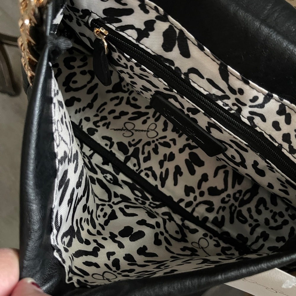 JESSICA SIMPSON Crossbody Bag with Gold Details and Chain Strap In Jenni… - Picture 14 of 16